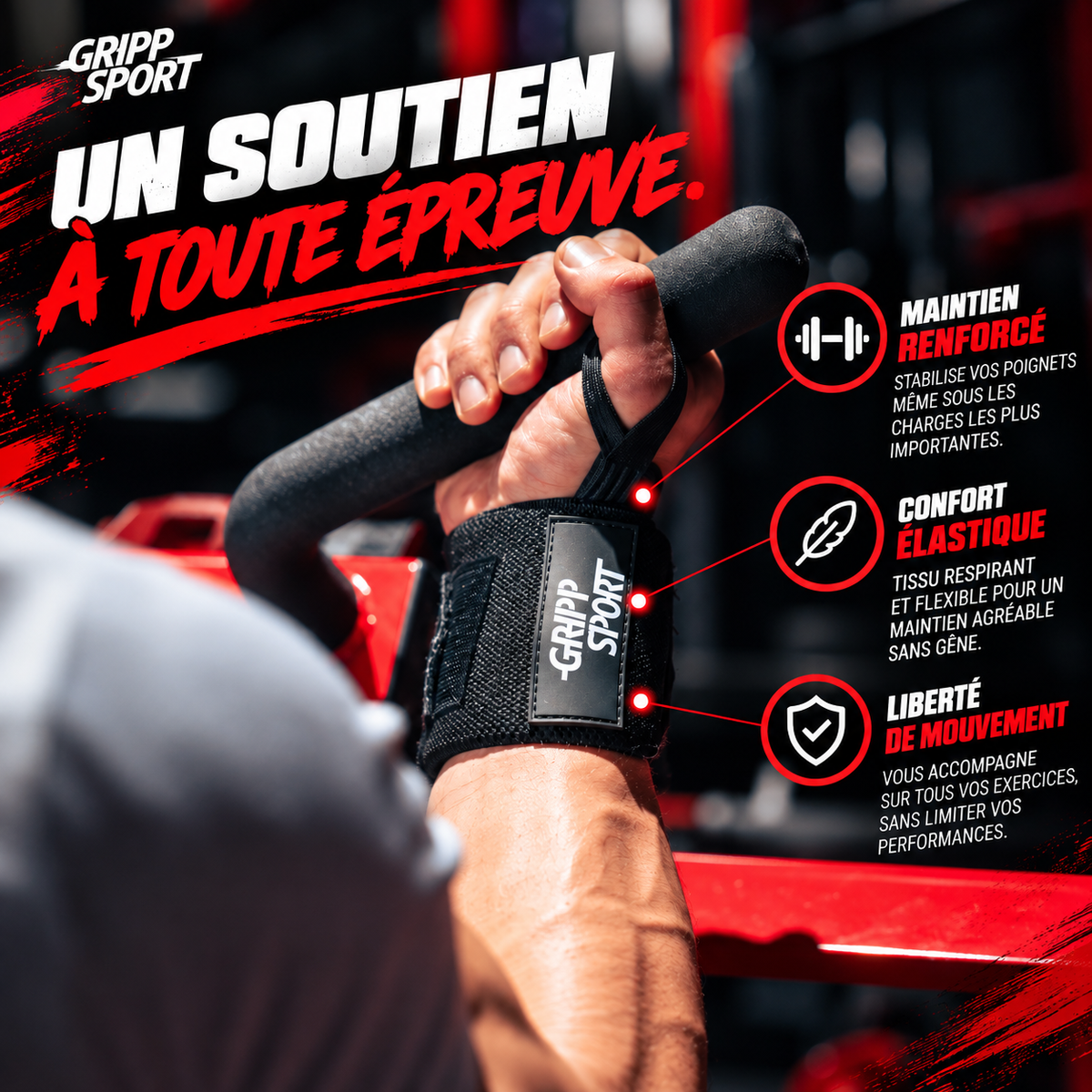 Bandes de compression Forte Gripp Sport – un soutien à toute épreuve